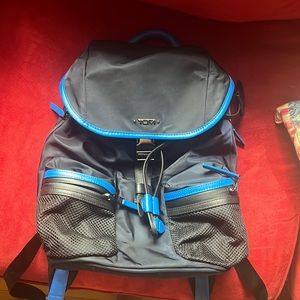 Small navy tumi Rivas book bag